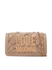LOVE MOSCHINO Torebka JC5603PP1PL1010A Beżowy. Brązowe torebki do ręki damskie Love Moschino, bez wzorów, ze skóry, bez dodatków. Za 699.99 zł.