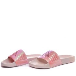 Klapki damskie Kappa Logo Searl. Brązowe klapki damskie Kappa, bez wzorów, eleganckie, bez obcasa, bez zapięcia. Za 126.00 zł.