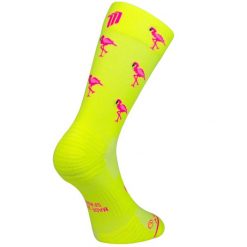 Skarpetki Sporcks Flamingo. Żółte skarpetki damskie SPORCKS, bez wzorów, z nylonu. Za 154.00 zł.