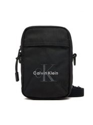 Calvin Klein Saszetka Bold Logo Nylon Slim Reporter LV04D3231G Czarny. Czarne saszetki i nerki męskie Calvin Klein, bez wzorów, z materiału. Za 249.99 zł.