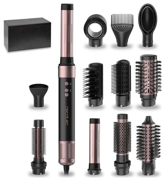 Cecotec Bamba CeramicCare 12in1 AirGlam czarny. Lokówki Cecotec. W wyprzedaży za 619.00 zł.