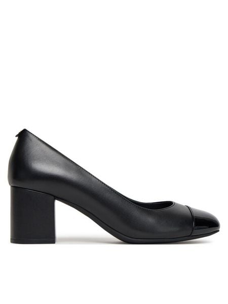 MICHAEL Michael Kors Czółenka Perla Flex 40T5PLMP1L Czarny. Czarne czółenka damskie MICHAEL Michael Kors, bez wzorów, ze skóry, bez obcasa, bez zapięcia. Za 609.99 zł.