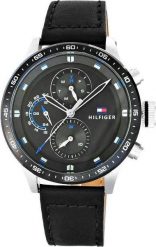 Zegarek Tommy Hilfiger Zegarek Męski Tommy Hilfiger 1791810 Czarny pasek. Czarne zegarki męskie Tommy Hilfiger, bez wzorów. Za 476.99 zł.