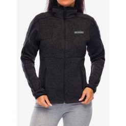 Bluza polarowa damska Columbia Sweater Weather Full Zip II. Czarne bluzy damskie Columbia, l, bez wzorów, z polaru, sportowe, bez ramiączek, bez kaptura. W wyprzedaży za 338.55 zł.