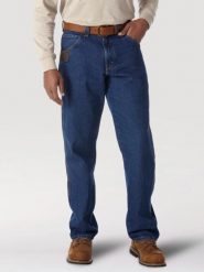 WRANGLER RIGGS WORKWEAR CARPENTER ANTIQUE INDIGO 3W020AI. Niebieskie jeansy męskie Wrangler, z jeansu. Za 219.99 zł.