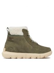 Sorel Botki Explorer Next™ Carnival Wp NL5026-397 Zielony. Zielone botki damskie Sorel, bez wzorów, ze skóry, bez obcasa, na płaskiej podeszwie, bez zapięcia. Za 549.99 zł.