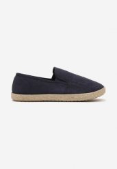 Granatowe Trampki w Stylu Espadryli Wsuwane Tolindea. Niebieskie trampki męskie Born2be, na lato, bez wzorów, eleganckie, bez zapięcia. Za 59.99 zł.