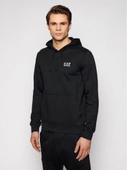 EA7 Emporio Armani Bluza 8NPM04 PJ05Z 1200 Czarny Regular Fit. Czarne bluzy męskie EA7 Emporio Armani, m, bez wzorów, z bawełny, bez ramiączek, bez kaptura. Za 229.99 zł.