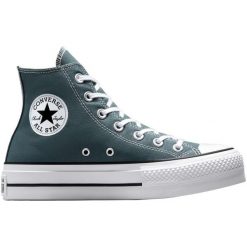 Buty sportowe Converse Chuck Taylor All Star Lift. Zielone buty sportowe męskie Converse, bez wzorów, bez zapięcia. Za 490.00 zł.