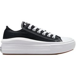 Trampki Converse Chuck Taylor All Star Move Low Top, Kobiety. Czarne trampki i tenisówki damskie Converse, bez wzorów, bez zapięcia. Za 590.00 zł.