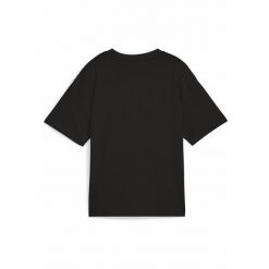 Młodzieżowa koszulka Essentials Boxy PUMA Black. Czarna bluzki damskie Puma, m, bez wzorów, eleganckie, bez kołnierzyka, bez ramiączek. Za 79.00 zł.