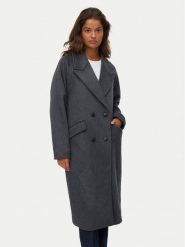 Vero Moda Płaszcz wełniany Harper 10320446 Szary Regular Fit. Szare płaszcze damskie Vero Moda, na zimę, s, bez wzorów, z syntetyku, bez kołnierzyka, bez kaptura. Za 509.99 zł.