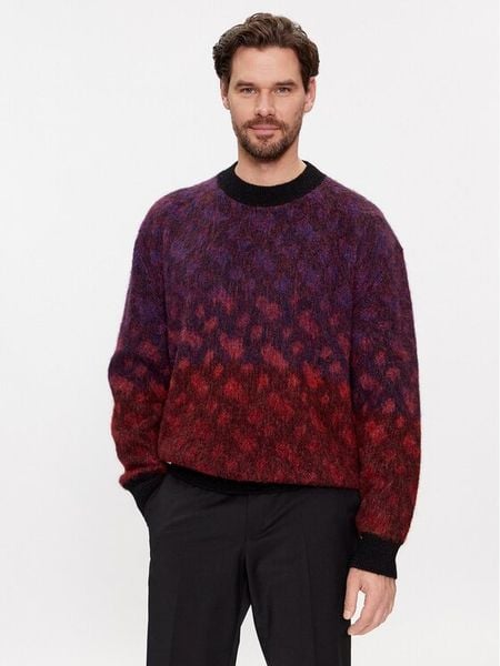 Boss Sweter Miracolo 50500679 Kolorowy Regular Fit. Swetry męskie Boss, m, bez wzorów, z syntetyku, bez kołnierzyka, bez ramiączek. Za 929.99 zł.