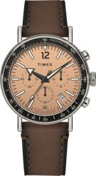 Zegarek Timex Zegarek męski Timex TW2W47300 brązowy. Brązowe zegarki męskie Timex, bez wzorów. Za 849.00 zł.
