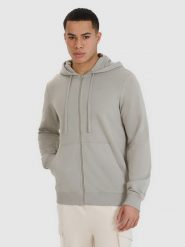 4F Bluza dresowa rozpinana z kapturem męska - szara XXL. Szare bluzy sportowe męskie 4F, m, bez wzorów, z bawełny, z kapturem. W wyprzedaży za 129.99 zł.