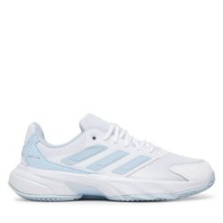 Buty do tenisa adidas. Białe obuwie sportowe damskie Adidas, bez wzorów, bez zapięcia, tenisowe. Za 399.99 zł.
