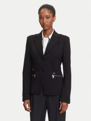 KARL LAGERFELD Marynarka A3W14040 Czarny Slim Fit. Czarne marynarki i żakiety damskie KARL LAGERFELD, bez wzorów, z syntetyku, bez kołnierzyka, bez ramiączek. Za 979.99 zł.