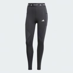 Legginsy Techfit COLD.RDY Full-Length. Czarne legginsy damskie Adidas, bez wzorów, z dzianiny. Za 349.00 zł.