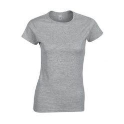 Koszulka Softstyle Dla Pań I Panów. Szare bluzki damskie GILDAN, xl, bez wzorów, sportowe, bez kołnierzyka, bez ramiączek. Za 28.99 zł.