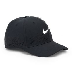 Czapka z daszkiem Nike Dri-Fit ADV Rise. Czarne czapki damskie Nike, bez wzorów, sportowe. Za 129.00 zł.