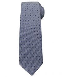 Krawat Męski, Niebiesko-Stalowy w Groszki - Angelo di Monti. Niebieskie krawaty i muchy Angelo di Monti, bez wzorów. Za 45.00 zł.