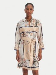 Liu Jo Sukienka koszulowa WA6507 T2555 Beżowy Regular Fit. Brązowe sukienki damskie Liu Jo, bez wzorów, z syntetyku, bez kołnierzyka, bez ramiączek, koszulowe. Za 729.99 zł.