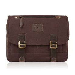 Torba męska brązowa PAOLO PERUZZI T-17-BR. Brązowe torby na ramię męskie Paolo Peruzzi, z bawełny, na ramię. Za 169.99 zł.