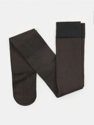 Rajstopy ocieplane o wyglądzie cienkich - czarny. Czarne rajstopy i pończochy Sinsay, bez wzorów. Za 29.99 zł.