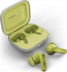 Słuchawki Motorola Słuchawki z Mikrofonem Motorola Moto Buds Kolor Zielony. Zielone słuchawki bezprzewodowe Motorola. Za 206.14 zł.