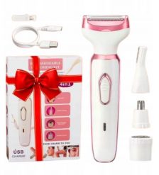 Verk Golarka elektryczna damska 4w1 do twarzy ciała bikini i brwi USB. Stroje kąpielowe damskie Verk, bez wzorów. Za 49.90 zł.