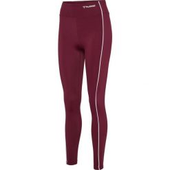 Legginsy damskie Hummel Mt Flash. Czerwone legginsy damskie Hummel, xs, bez wzorów, na fitness i siłownię. Za 253.00 zł.
