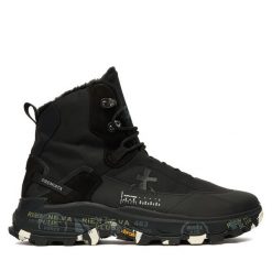 Trzewiki Premiata. Czarne botki męskie Premiata, bez wzorów, bez obcasa, bez zapięcia. Za 1,959.00 zł.