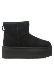 Ugg Śniegowce W Classic Mini Platform 1134991 Czarny. Czarne śniegowce damskie UGG, ze skóry, bez zapięcia. Za 849.99 zł.
