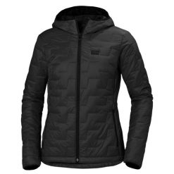 Damska kurtka z kapturem Helly Hansen lifaloft insulator. Czarne kurtki sportowe damskie Helly Hansen, na zimę, xl, bez wzorów, bez ramiączek, z kapturem, narciarskie. W wyprzedaży za 589.50 zł.