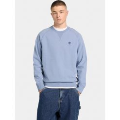 Sweter Męski Timberland Loopback Crew. Niebieskie swetry męskie Timberland, m, bez wzorów, casualowe, bez kołnierzyka, bez ramiączek. Za 399.00 zł.