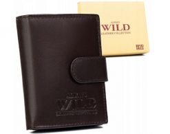 Portfel skórzany Always Wild N0036L-P-SCR brązowy. Brązowe portfele męskie Always Wild, bez wzorów, ze skóry. Za 37.99 zł.