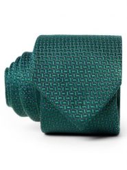 Andrew James jedwabny krawat Mężczyźni Jedwab zielony, ONE SIZE. Zielone krawaty i muchy Andrew James, bez wzorów, z jedwabiu, biznesowe. Za 179.95 zł.