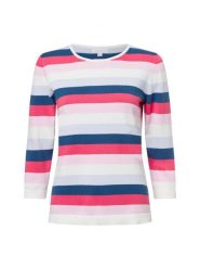 Brookshire Sweter z dzianiny Kobiety Bawełna różowy|wielokolorowy, XL. Czerwone swetry nierozpinane damskie brookshire, xl, bez wzorów, z bawełny, bez kołnierzyka, bez ramiączek. Za 179.95 zł.