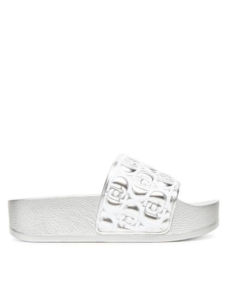 Liu Jo Klapki Mykonos 01 BA5097 EX252 Srebrny. Szare klapki damskie Liu Jo, bez wzorów, z syntetyku, bez obcasa, bez zapięcia. Za 289.99 zł.