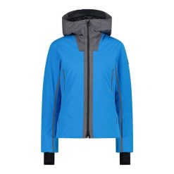 Damska kurtka narciarska CMP. Niebieskie kurtki sportowe damskie CMP, na zimę, xs, bez wzorów, bez ramiączek, bez kaptura, narciarskie. Za 1,171.95 zł.