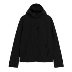 Kurtka softshell z kapturem Superdry Trekker. Czarne kurtki męskie Superdry, xl, bez wzorów, z elastanu, z kapturem. Za 537.50 zł.