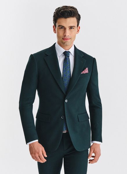 PAKO LORENTE – Zielona marynarka garniturowa. Zielone garnitury męskie Pako Lorente, m, bez wzorów, z elastanu, młodzieżowe, bez kołnierzyka, bez ramiączek. Za 999.99 zł.