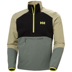 Kurtka wodoodporna Helly Hansen Cascade Shield. Zielone kurtki męskie Helly Hansen, bez wzorów, z softshellu, bez kaptura, trekkingowe. Za 680.50 zł.