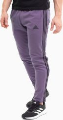 Adidas Spodnie męskie adidas Essentials Single Jersey Tapered Open Hem 3-Stripes fioletowe IJ8699 XL. Fioletowe spodnie sportowe męskie Adidas, m, bez wzorów, z jersey. Za 162.45 zł.