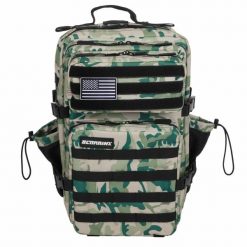 Plecak Elitex Training Green Camo V1 45L kabinowy, wodoodporny. Zielone plecaki męskie ELITEX TRAINING, z aplikacjami, z materiału, sportowe. Za 252.99 zł.