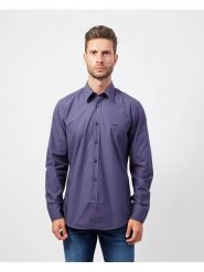 Boss Koszula Relegant 50518304 Granatowy Regular Fit. Niebieskie koszule męskie Boss, m, bez wzorów, z bawełny, bez kołnierzyka, bez ramiączek. Za 219.99 zł.