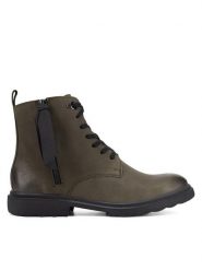 Lasocki Trzewiki WI23-SDAM-04 Zielony. Zielone botki damskie Lasocki, bez wzorów, z nubiku, bez obcasa, na płaskiej podeszwie, bez zapięcia. Za 179.99 zł.