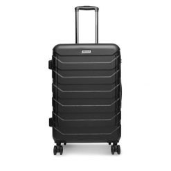 Walizka średnia GINO ROSSI. Czarne walizki damskie Gino Rossi, bez wzorów, średnie. Za 279.99 zł.