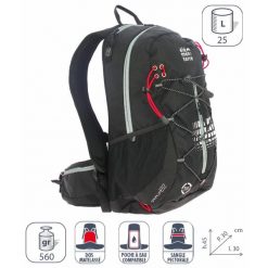 Plecak Elementerre sarawat 25 l. Czarne plecaki damskie Elementerre, bez wzorów, z meshu, sportowe. Za 237.50 zł.