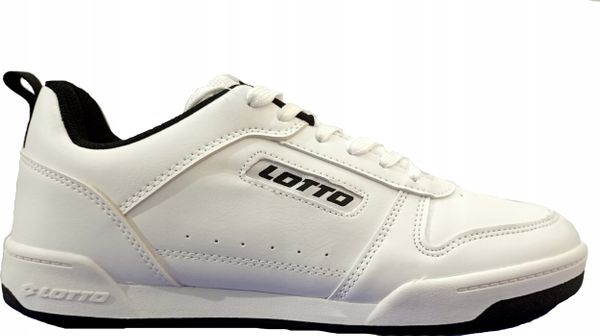 Lotto Lotto Toco BC 2400172U-1011 białe 43. Białe buty sportowe męskie Lotto, bez wzorów, bez zapięcia. Za 123.57 zł.